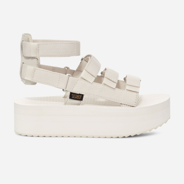 Hungary Teva Flatform Mevia - Női Platform Szandál Fehér - 598-WJZGT